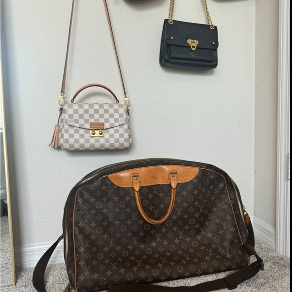 Vintage Louis Vuitton monogram canvas Alize 2 pouch travel bag unisex - Picture 4 of 11